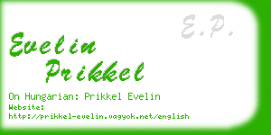evelin prikkel business card